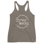 All or Nothing Never Give Up Women's Racerback Tank - Live More