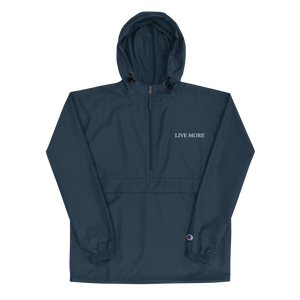 Live More Embroidered Champion Packable Jacket - Live More
