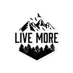 Live More Mountains Stickers