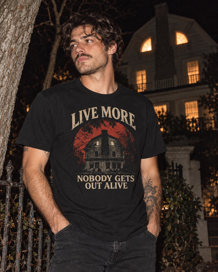 LiveMoreTV Nobody Gets Out Alive Tee