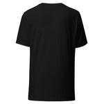 LiveMoreTV Haunted House Tee in Black, back view
