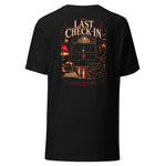 Hotel LiveMoreTV Tee — Black — back view