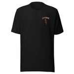 Hotel LiveMoreTV Tee — Black — front view