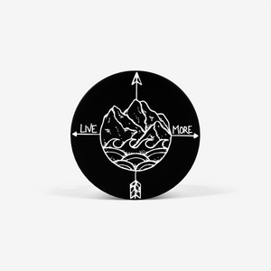 Black Live More Pop Socket - Live More
