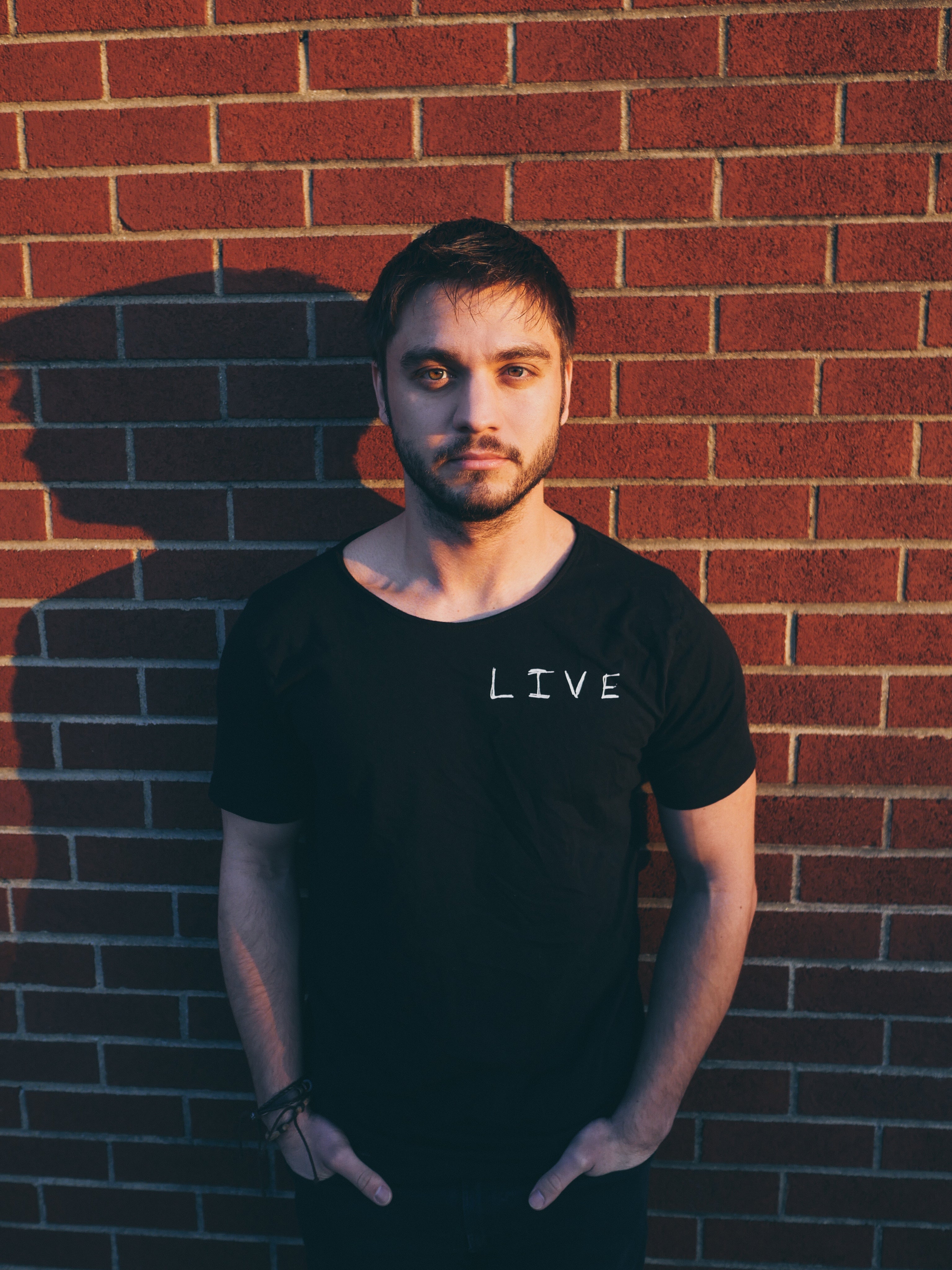 "LIVE" Raw Neck Tee - Live More