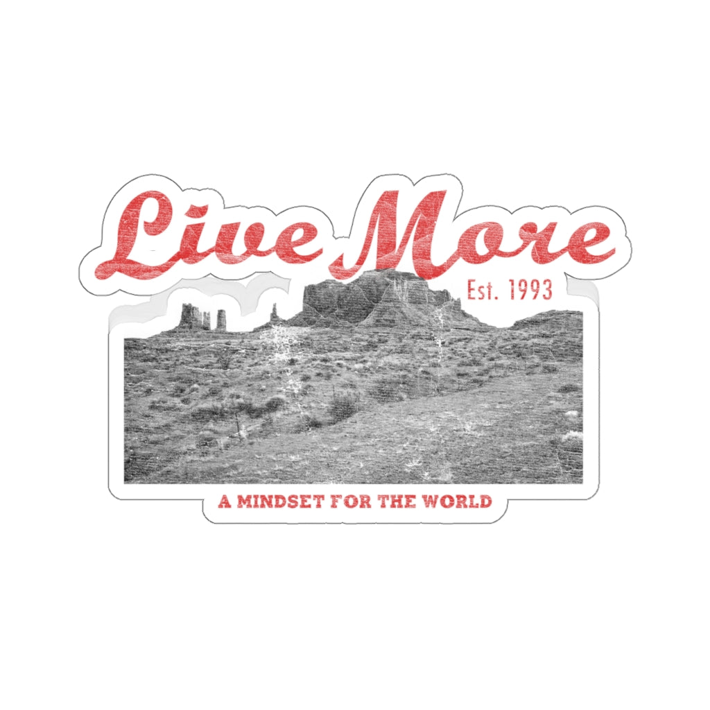 Live More Mindset For The World Sticker