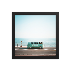 Live More Van Framed Poster