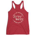 All or Nothing Never Give Up Women's Racerback Tank - Live More
