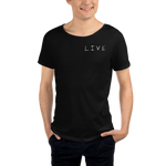 "LIVE" Raw Neck Tee - Live More