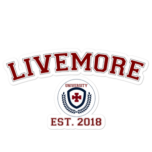 Live More University Sticker