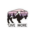 Live More Moab Stickers