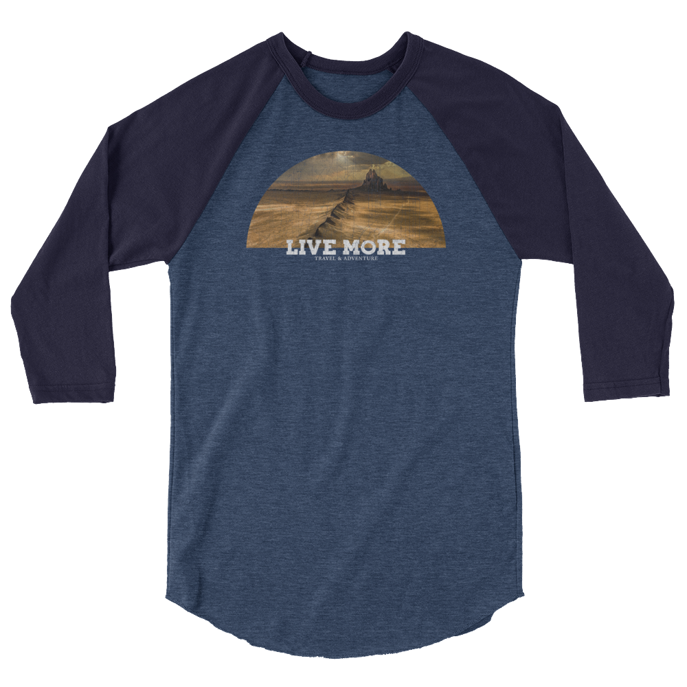 Live More Sunset Vintage Baseball Shirt